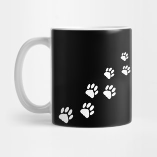 Little animal tracks - white Mug